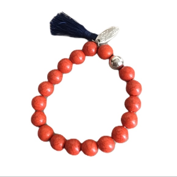 Orange and blue tassel Plunder Bracelet. GO GATORS - Picture 2 of 2
